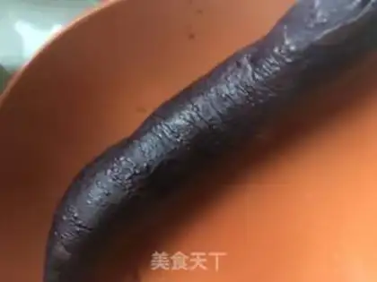 Make A hand tore with eggplant step 1