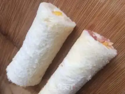 Make Toast rose mango step 4