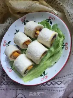 Make Toast rose mango step 6