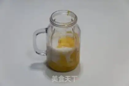 Make Mango coconut milk step 1