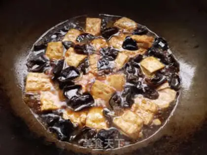 Make ♪ A tofu-burned wood ♪ step 8