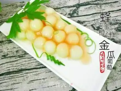 Make A meadow grape from honey orange juice step 0