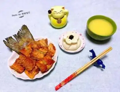 Make Fried salmon bones step 11