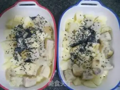 Make Toast apple pudding step 3