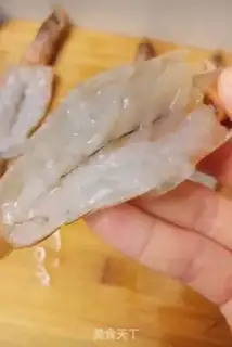 Make Garlic fans steam shrimp step 2