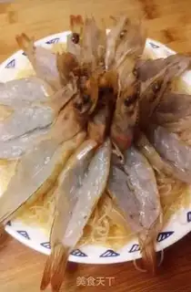 Make Garlic fans steam shrimp step 6