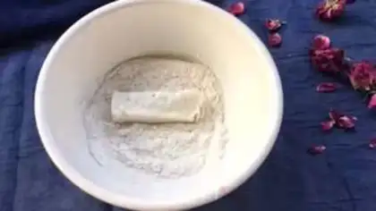 Make Cracker leather and fresh milk step 6