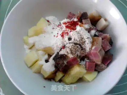 Make Spam potatoes step 4