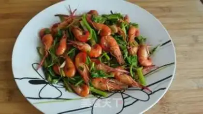 Make Celery and shrimp step 7
