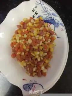 Make Carrot corn and ham sausage step 5