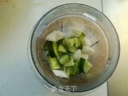 Make Fresh cucumber cabbage step 2