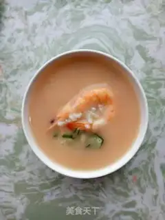 Make Autumn shrimp congee step 5