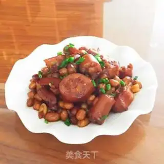 Make Pigtails burn peanut rice step 12