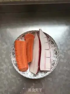 Make Vegetable flowers step 2