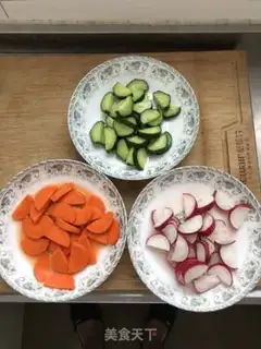 Make Vegetable flowers step 3