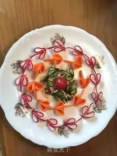 Make Vegetable flowers step 7