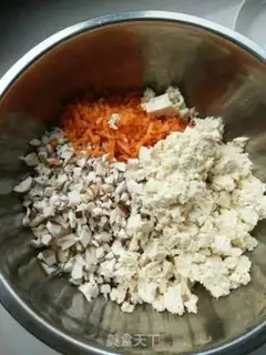 Make Tofu tofu mushroom meatballs step 4
