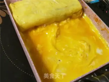 Make Children baked eel and egg burns step 8