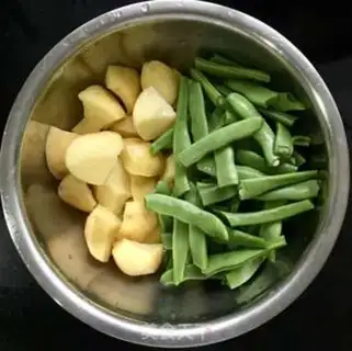 Make Chestbone and potatoes and beans step 2