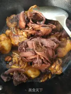 Make Cinnamon chicken leg and mushroom potatoes step 5
