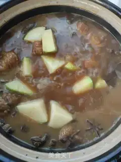 Make Cinnamon chicken leg and mushroom potatoes step 8