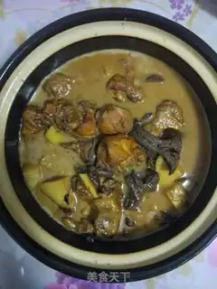Make Cinnamon chicken leg and mushroom potatoes step 9