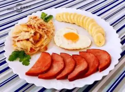 Make Have a nice breakfast with your hands on it step 7