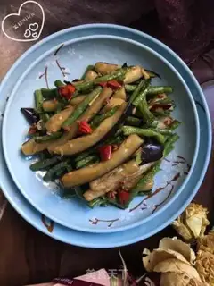 Make Dry bean-fruit eggplant step 11