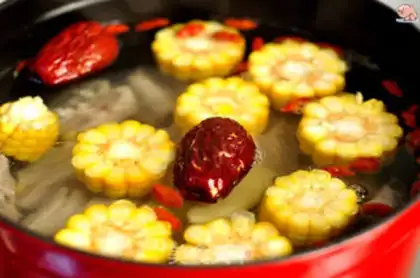 Make Corn steak soup step 2