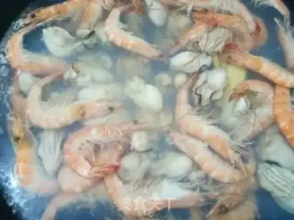 Make Seafood shroom soup step 3