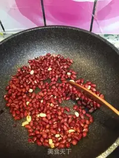 Make Little oiled peanut rice step 2