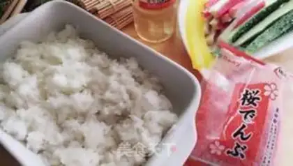 Make Sakura sushi step 0