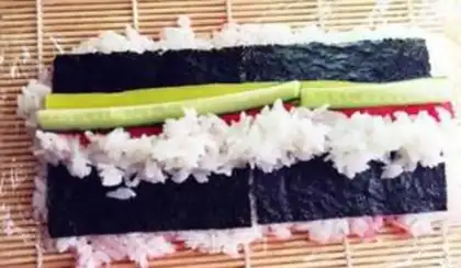 Make Sakura sushi step 6