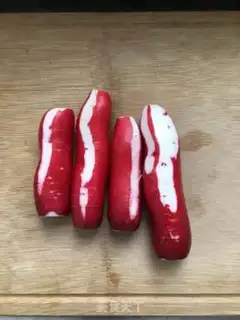 Make The radish step 0