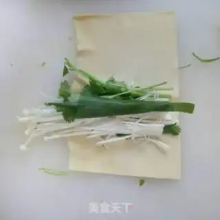 Make Fried tofu, golden mushroom step 1