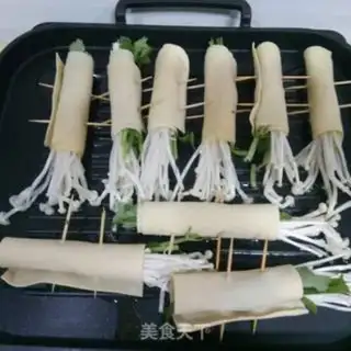 Make Fried tofu, golden mushroom step 6