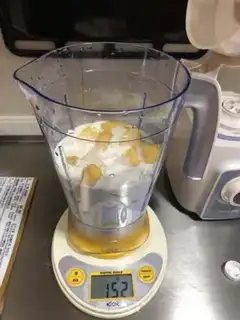 Make Coconut mango box mousse step 3