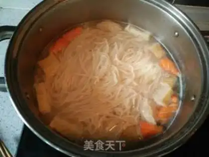 Make Fishball vegetable noodles step 3