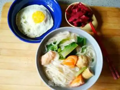 Make Fishball vegetable noodles step 5
