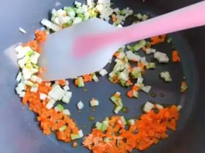 Make Shrimp veggie fried rice step 3