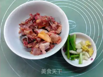 Make Potato chicken step 1