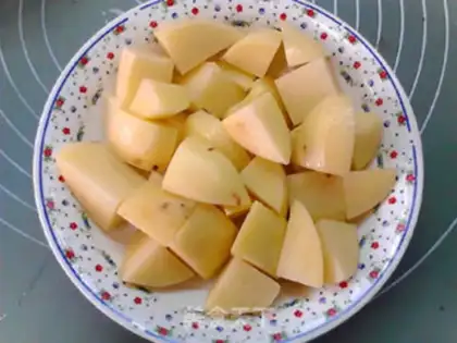 Make Potato chicken step 5