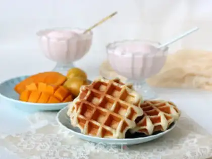 Make Sour cream pine waffles step 10