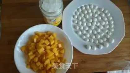 Make Ice mango sweet soup step 2