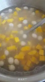 Make Ice mango sweet soup step 5