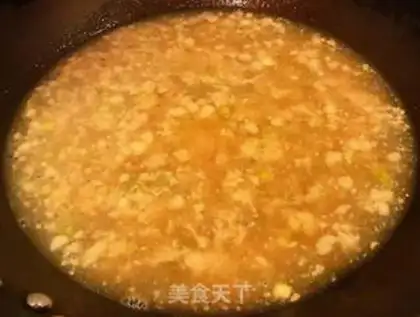 Make The rice line in the sauce step 5
