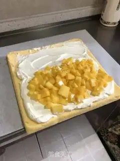 Make Mango cake rolls step 19