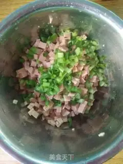 Make Ham sausage fried eggs step 0