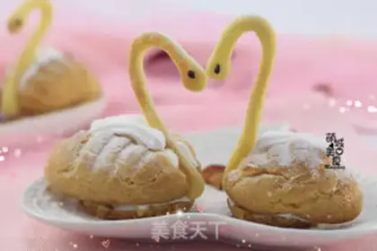 Make Swan puff step 12