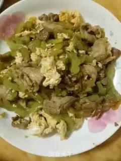 Make Scrambled eggs and meat step 8